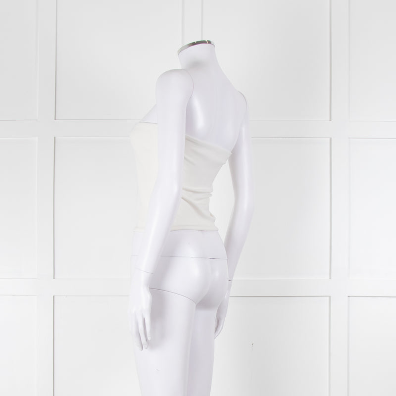 Wardrobe NYC White Stretch Jersey Tube Top