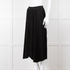 Senlis Black Plisse Midi Skirt with Elasticated Waist