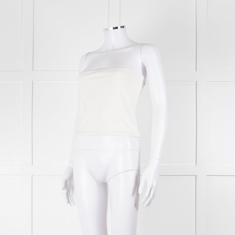 Wardrobe NYC White Stretch Jersey Tube Top