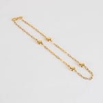 Otiumberg Gold Vermeil Paperclip link Necklace With Wave Detail
