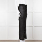 Bananhot Black Crochet Knit Skirt