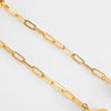Otiumberg Gold Vermeil Paperclip link Necklace With Wave Detail