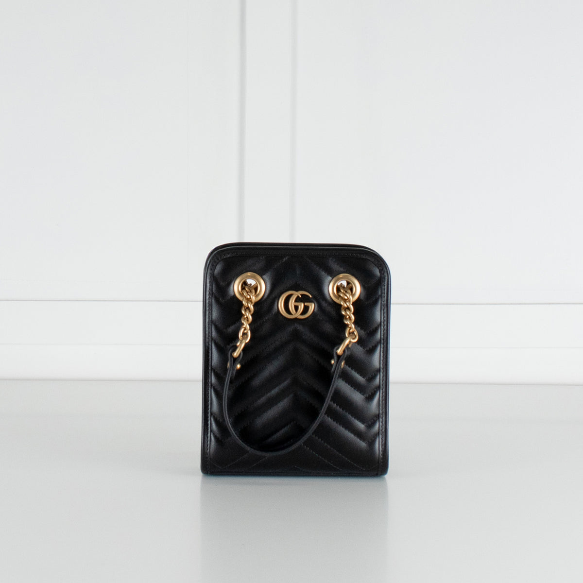 Gucci Black Marmont Matelasse Mini Bag