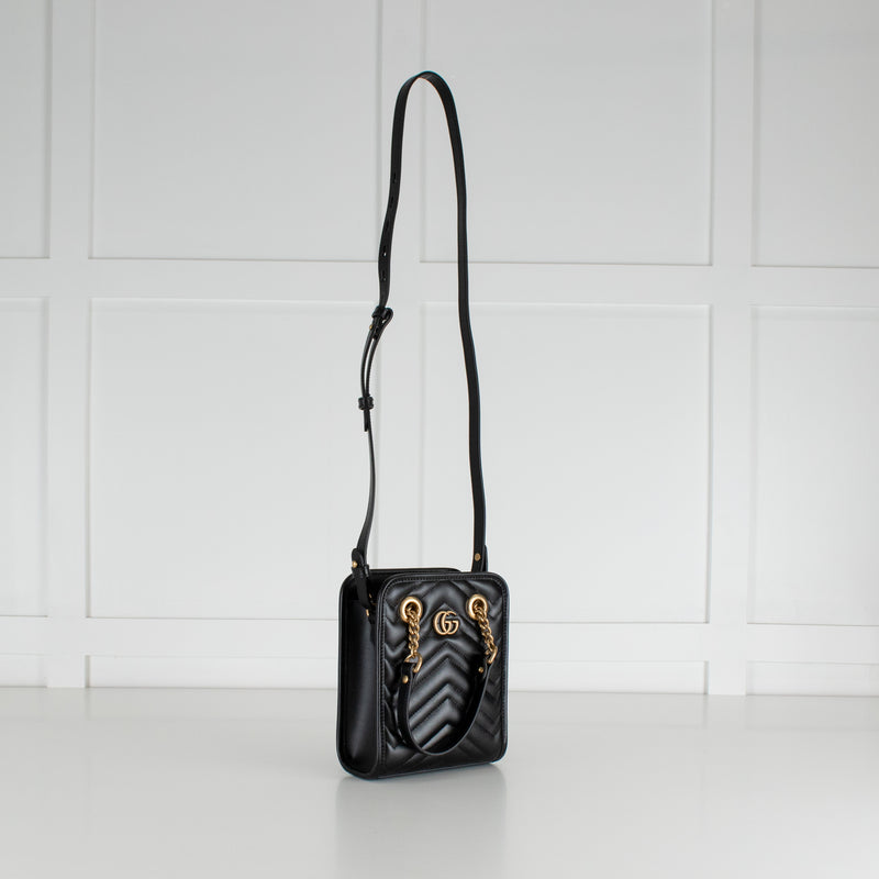 Gucci Black Marmont Matelasse Mini Bag