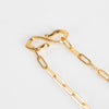 Otiumberg Gold Vermeil Paperclip link Necklace With Wave Detail