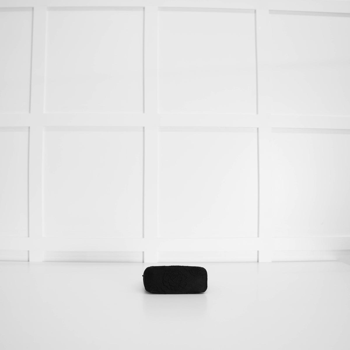 Chanel Black Canvas Camellia Bucket Bag