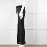 Bananhot Black Crochet Knit Skirt