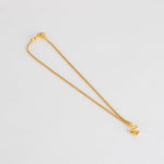 Otiumberg Gold Vermeil Chain with Wave Pendant  Necklace