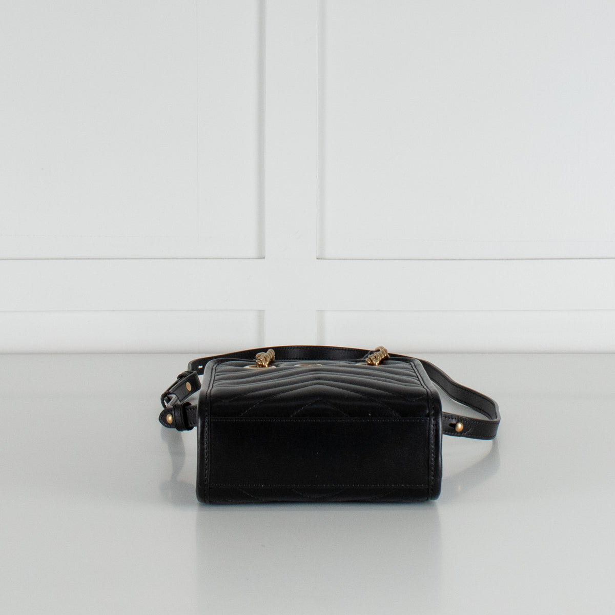 Gucci Black Marmont Matelasse Mini Bag