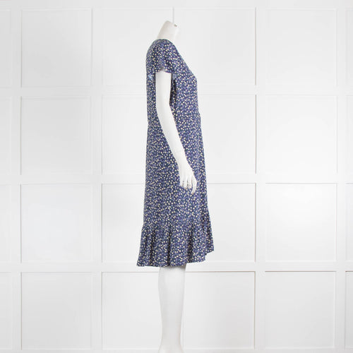 Rails Blue Floral Tie Waist Mini Dress