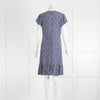 Rails Blue Floral Tie Waist Mini Dress