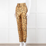 Dolce & Gabbana Gold and Black Brocade Tailored Trousers