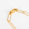 Otiumberg Gold Plated Paperclip Chain Anklet