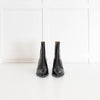 Maje Black Leather Heeled Ankle Boots