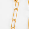 Otiumberg Gold Plated Paperclip Chain Anklet
