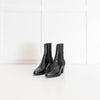 Maje Black Leather Heeled Ankle Boots