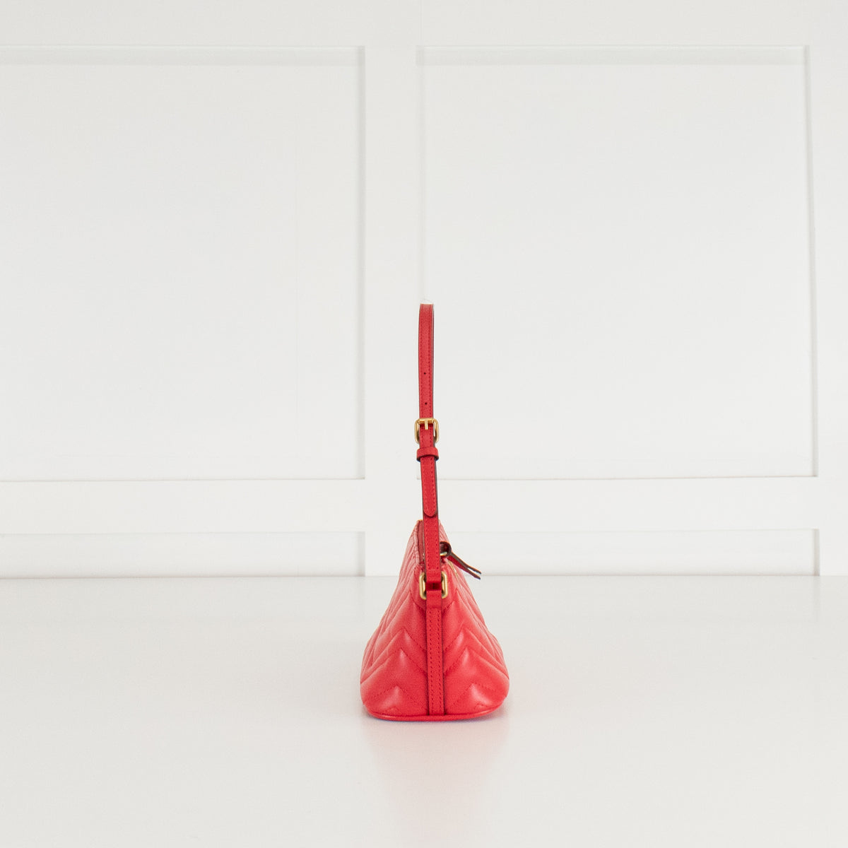 Gucci GG Red Quilted Leather Shoulder Bag