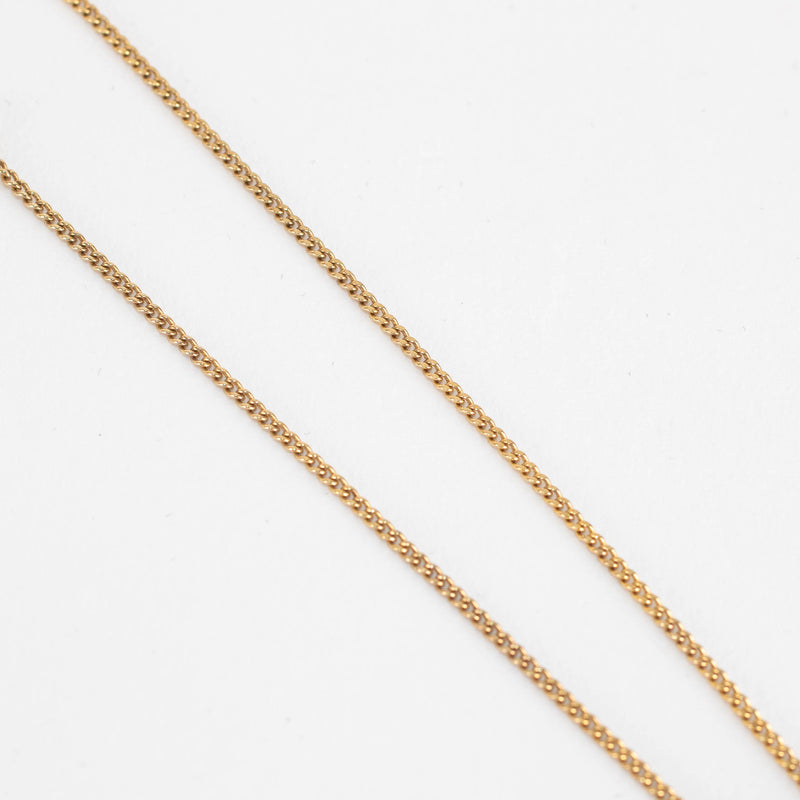 Otiumberg Gold Plated Delicate Chain Anklet With Hoop Charm