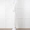 Nili Lotan White Cotton Barrel Trousers