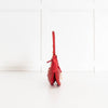 Polo Ralph Lauren Red Satin Gold Logo Shoulder Bag