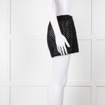 Anine Bing Black Crochet Knit Shorts