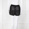 Anine Bing Black Crochet Knit Shorts