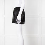 Anine Bing Black Crochet Knit Shorts