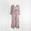 Dea Kudibal Pink Blue White Paisley Print Dress