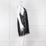 Melissa Odabash Black Crochet Strappy Beach Dress