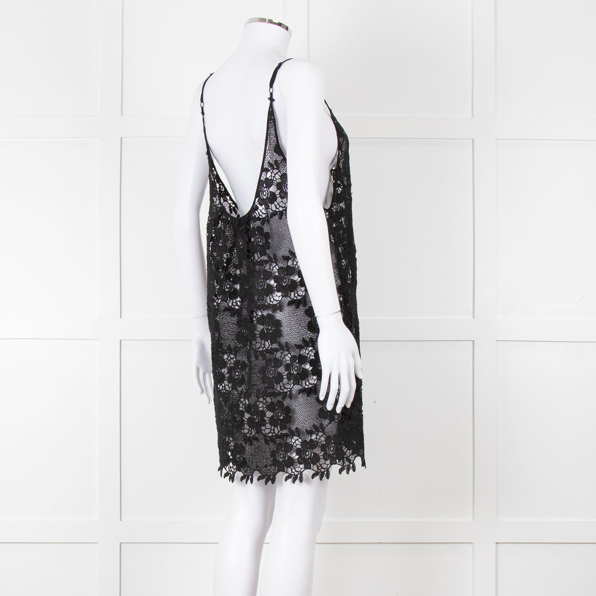 Melissa Odabash Black Crochet Strappy Beach Dress