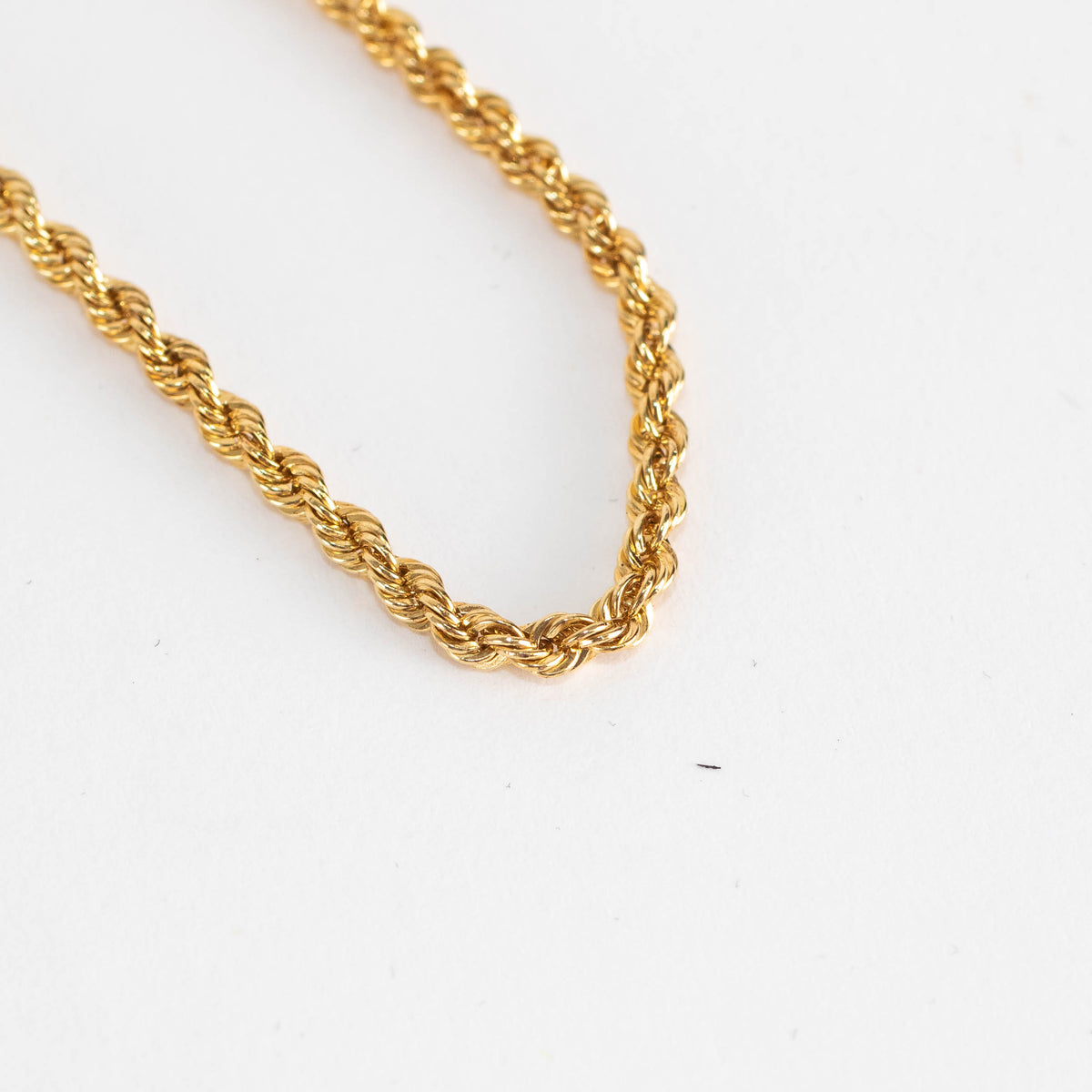 Otiumberg Gold Plated Delicate Rope Chain Anklet