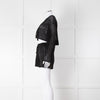 Anine Bing Black Crochet Knit Longsleeve Top