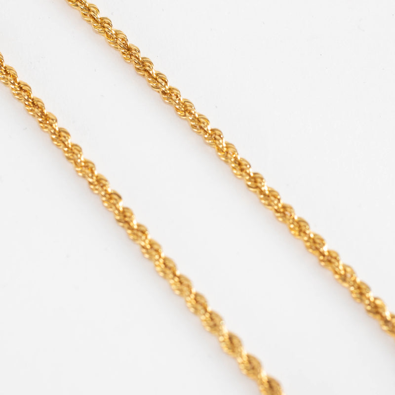 Otiumberg Gold Plated Delicate Rope Chain Anklet