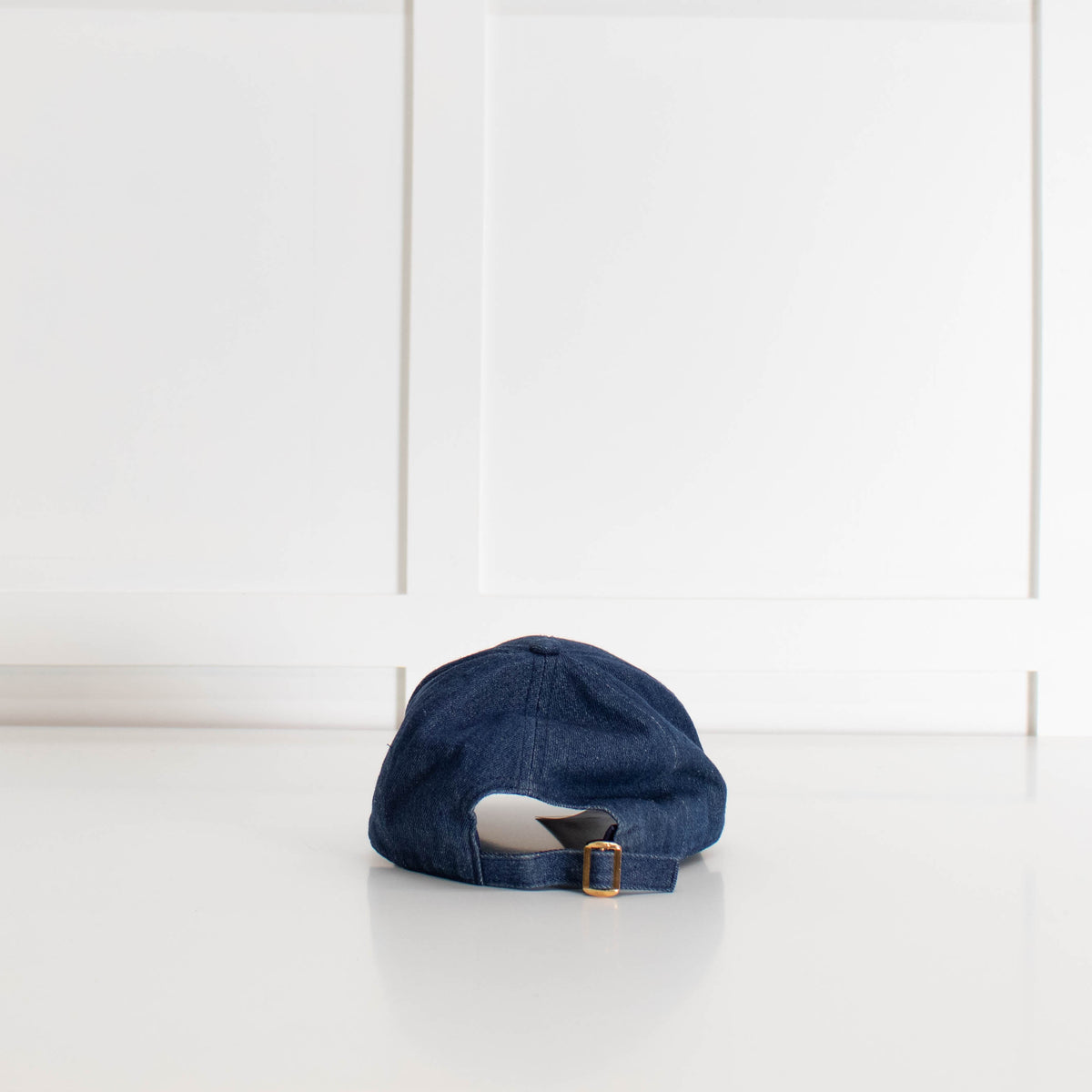 Celine Blue Denim Triomphe Baseball Cap