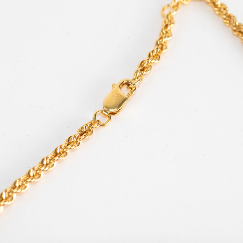 Otiumberg Gold Plated Delicate Rope Chain Anklet