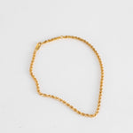 Otiumberg Gold Plated Delicate Rope Chain Anklet