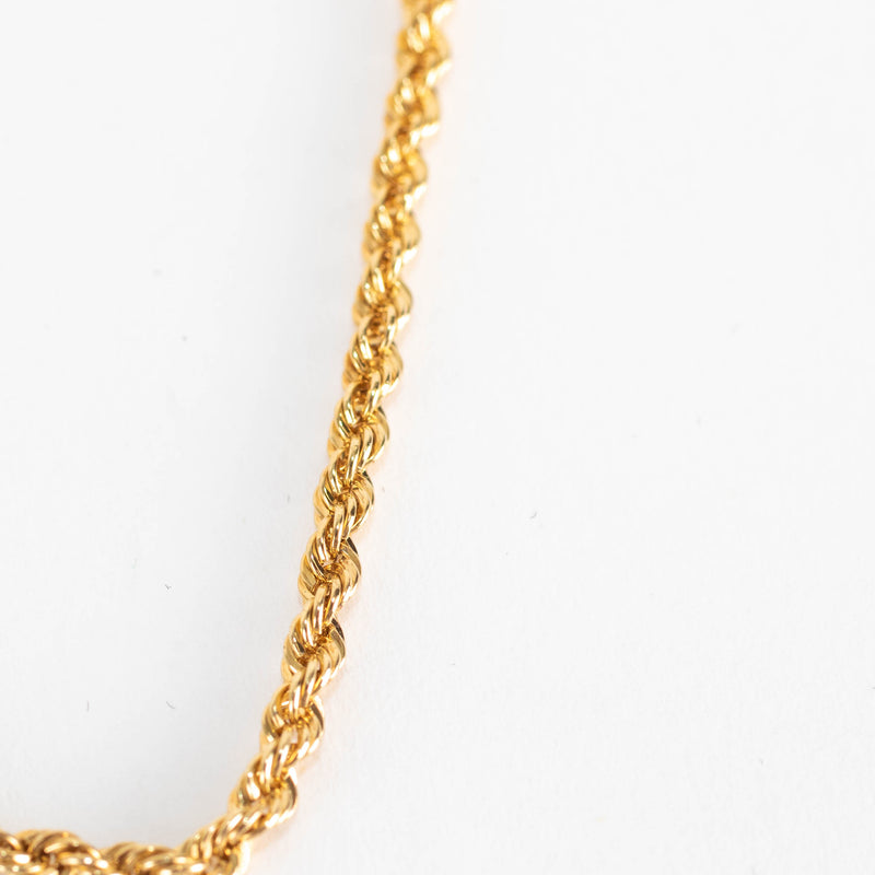 Otiumberg Gold Plated Delicate Rope Chain Anklet