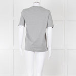 Markus Lupfer Grey Diamante Lips T Shirt
