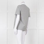 Markus Lupfer Grey Diamante Lips T Shirt