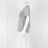 Markus Lupfer Grey Diamante Lips T Shirt