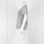 Markus Lupfer Grey Diamante Lips T Shirt