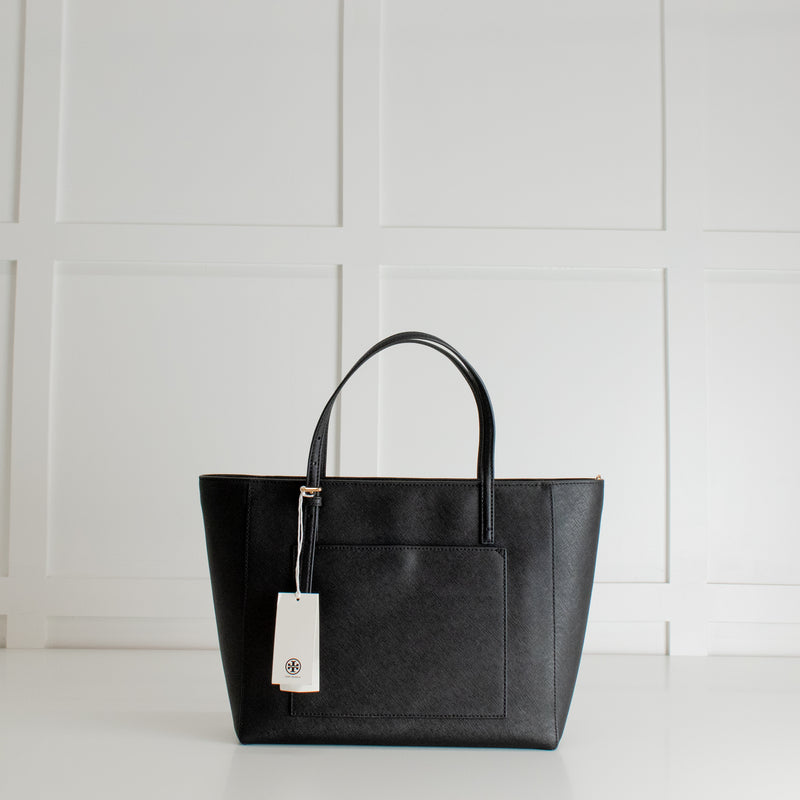Tory Burch Black Emerson Tote Bag