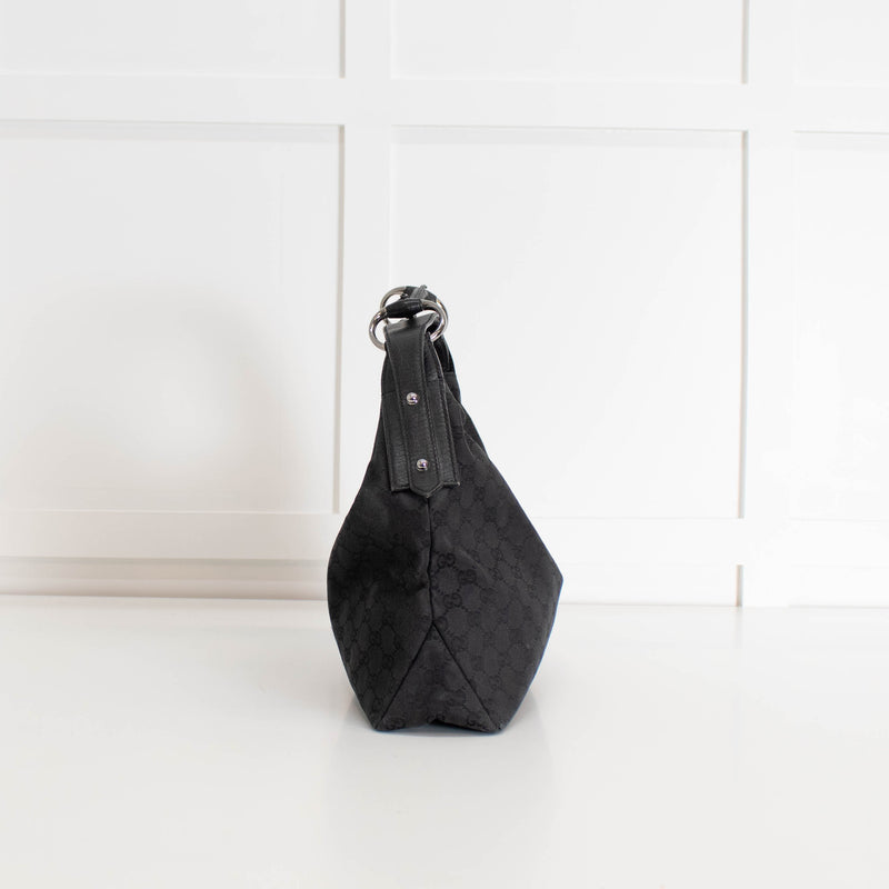 Gucci Black Monogram Shoulder Bag