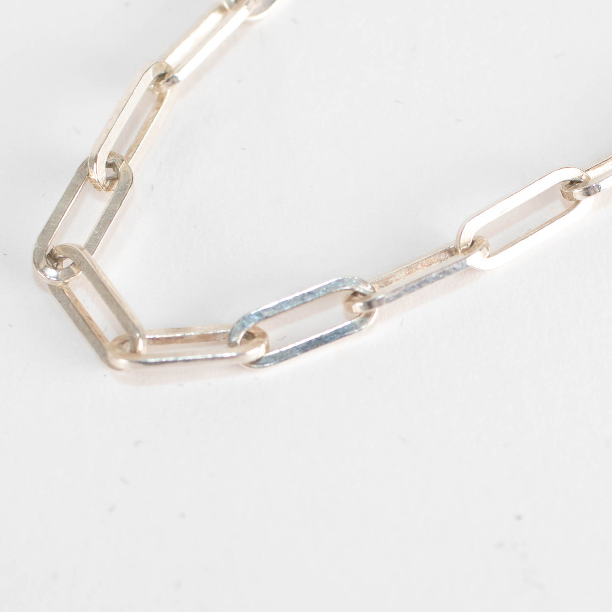 Otimberg T bar Signature Chain Link Silver Bracelet