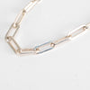 Otimberg T bar Signature Chain Link Silver Bracelet