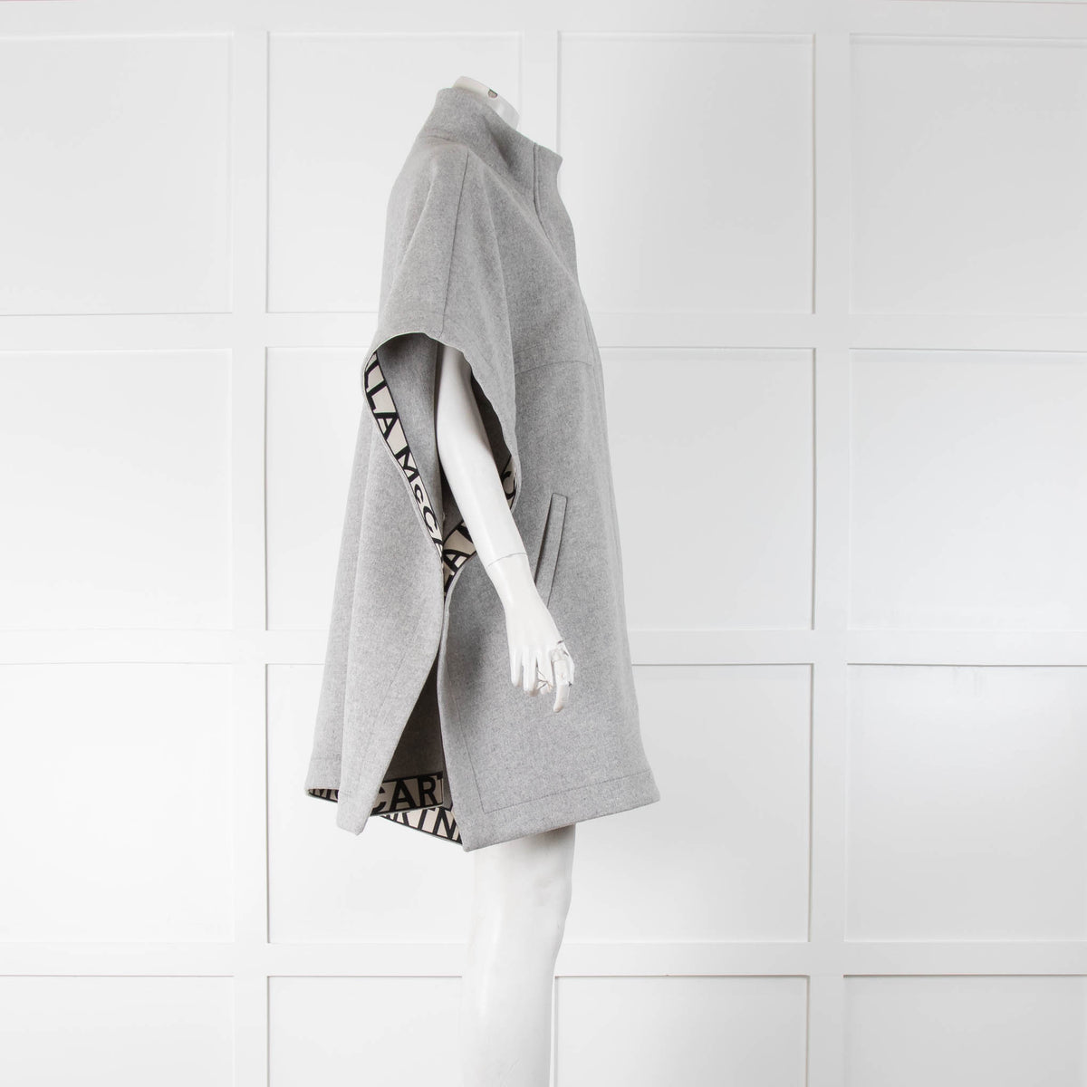 Stella McCartney Grey Melange Cape
