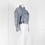 BA & SH Blue Acid Wash Cropped Jacket