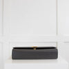 Saint Laurent Black Kate Medium Envelope Bag in Grained Leather