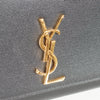 Saint Laurent Black Kate Medium Envelope Bag in Grained Leather