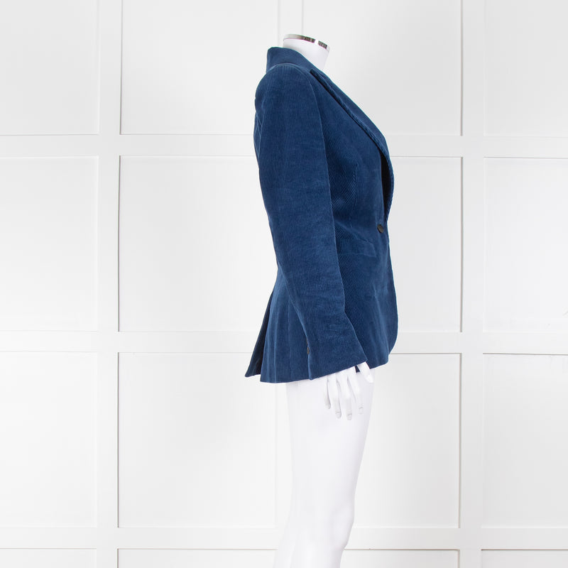 Cefinn Blue Corduroy Blazer Jacket